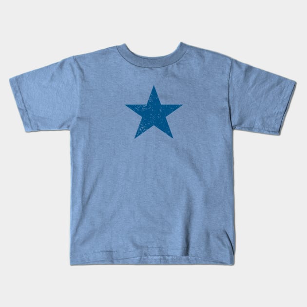 Blue Star Emoji Kids T-Shirt by SeattleDesignCompany
